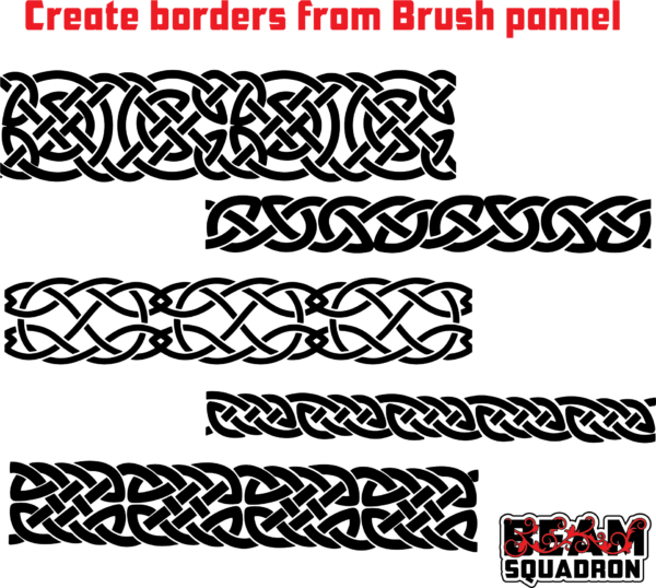 Celtic Knotwork-Chainlink-Brush and border
