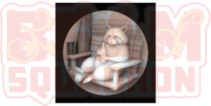 Drinking Racoon-3D