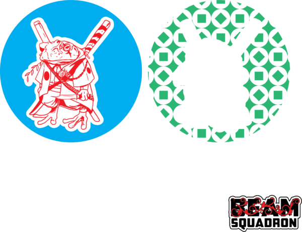 Frog-samurai Coin