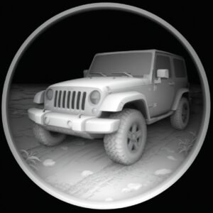Jeep Beach-3D Coin