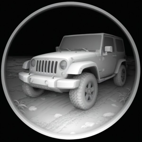 Jeep Beach-3D Coin