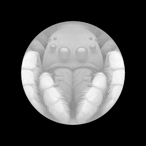 Jumping Spider-3D-Coin