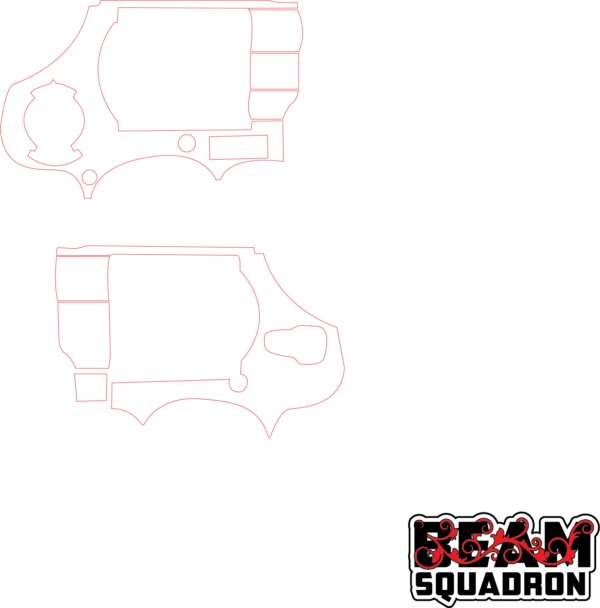 S & Wesson 44 Magnum outlines