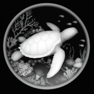 Sea Turtle-Coral