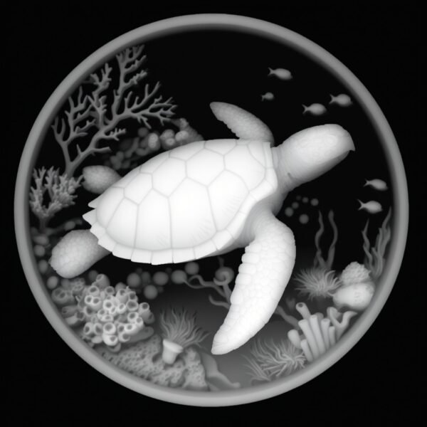 Sea Turtle-Coral