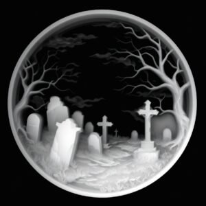 Spooky graveyard