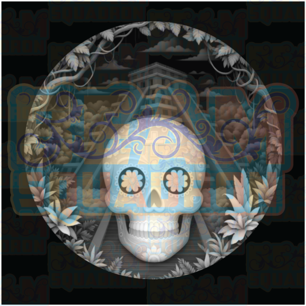 Mayan Skull-Temple-Coin-3D
