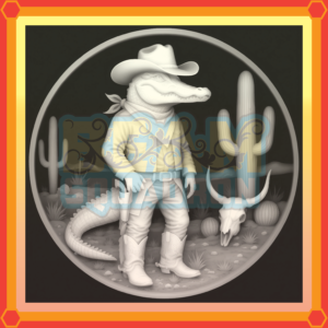 Croc the Cowboy-3D
