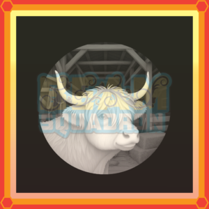 Highland Cartoon-Cow-Barn-3D