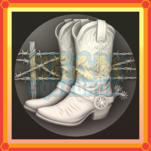 Kickin Boots-Cowboy-3D