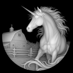 Unicorn-Barn-3d-Coin